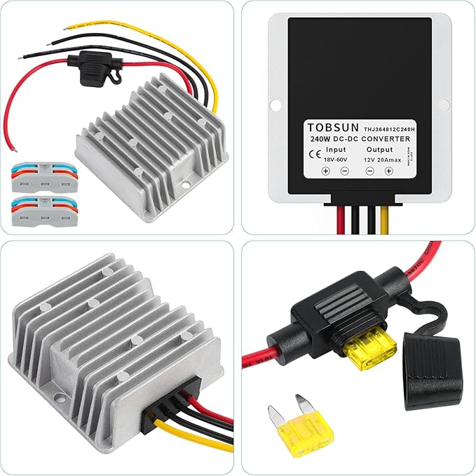 20A 240W DC 18V 20V 24V 36V 48V to 12V Voltage Converter - Image 8