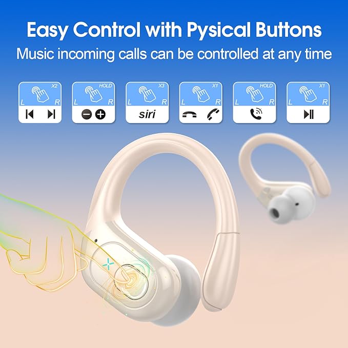 Wireless Earbuds 75hrs Bluetooth 5.4 Headphone Sport, 2026 Bluetooth Earbuds - Image 7