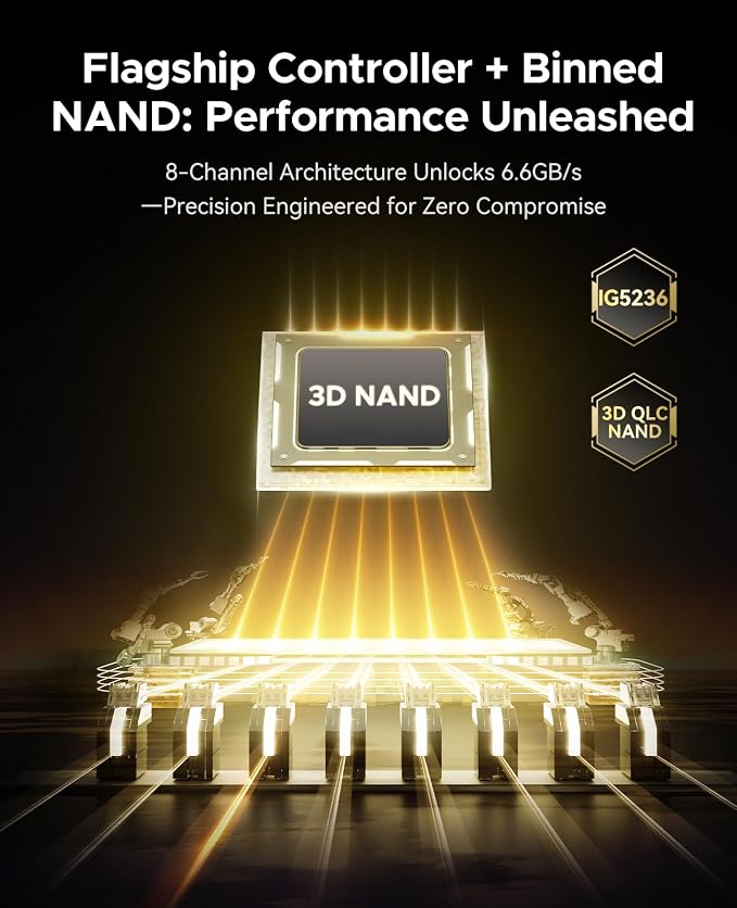 ORICO OG7000 1TB PCIe Gen4 NVMe SSD, 8-Channel Controller, Graphene Thermal - Image 3