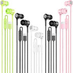 USB C Earbuds with Microphone 5 Pack, in-Ear Wired Headphones with Noise by LWZCAM