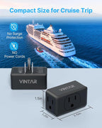 VINTAR 3 Pack Multi Plug Outlet Extender, Type A, ETL Certified - Image 5