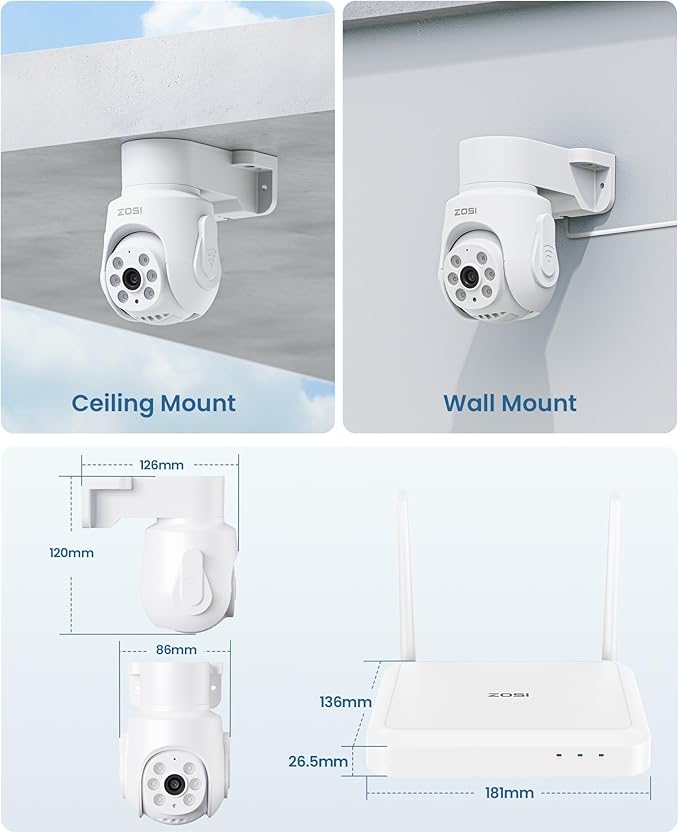 ZOSI 8 Channel 3K Wi-Fi 6 Security Camera System - Image 7