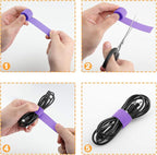 Reusable Fastening Tape Cable Ties 3/4 Inch Double Side Hook Roll - Image 6