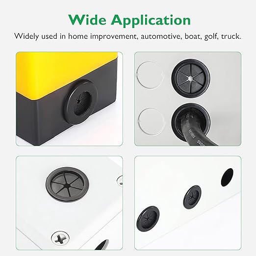 Rubber Grommets for Wiring, 1-9/16 Inch Drill Hole, 1-3/8 Inch ID, Firewall - Image 7