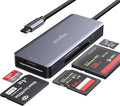 USB C SD Card Reader, 5- in-1 Aluminum Thunderbolt 3 Memory Card Reader by ZIYUETEK