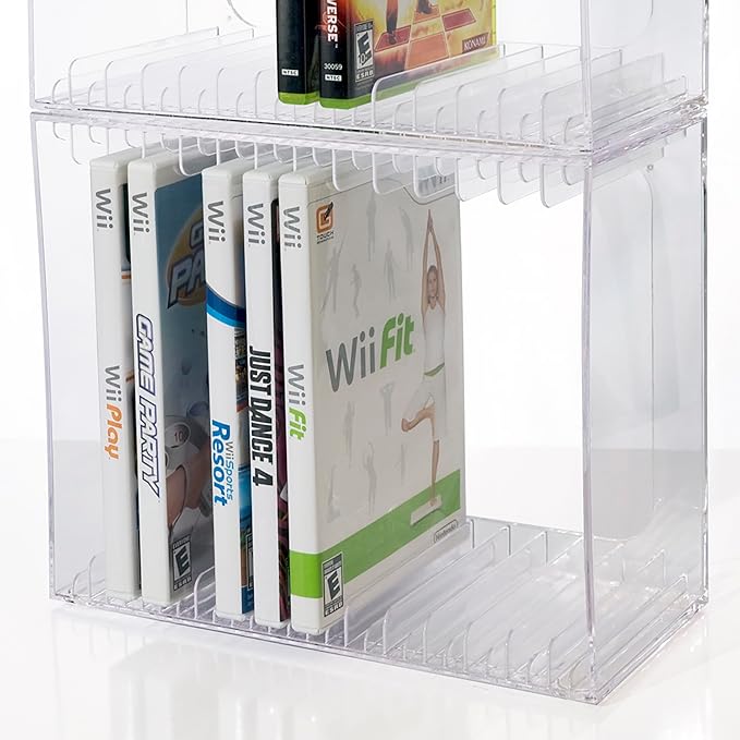 STORi Stackable Clear Plastic DVD Organizer - Image 7