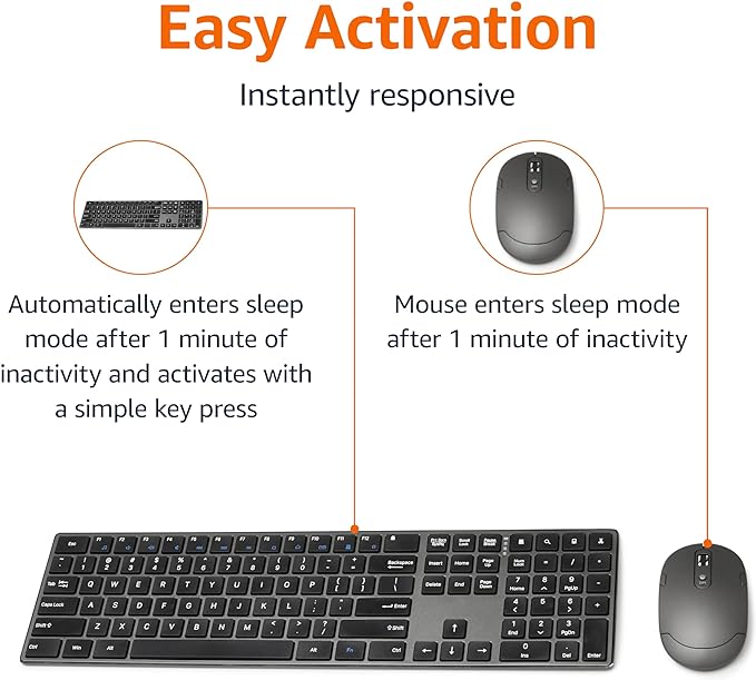 Amazon Basics Ultra Premium Wireless Keyboard and Mouse Combo - Image 5