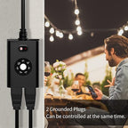 Minoston Outdoor Timer Outlet Waterproof, Dusk to Dawn Photocell Light Sensor - Image 5