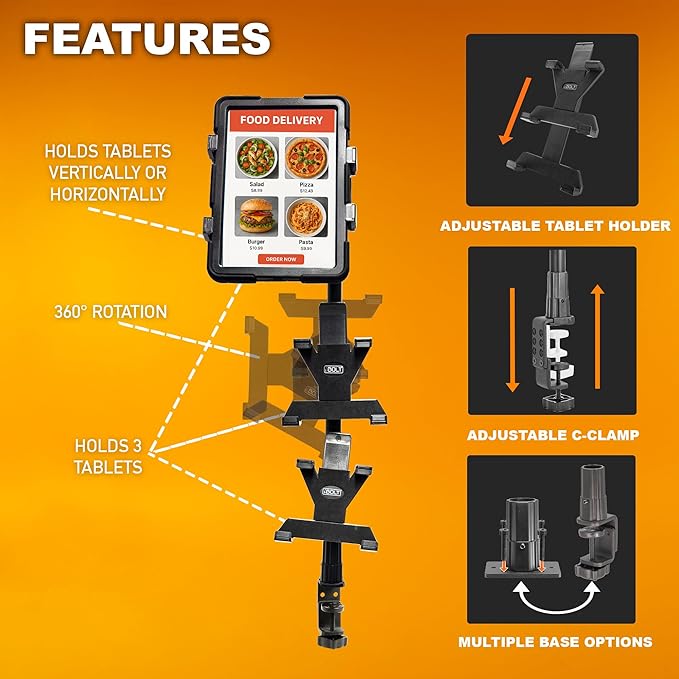 iBOLT Tablet Tower- Point of Purchase/POS Clamp Mount - - Image 2