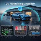 8.2″ OEM Rear View Mirror Camera, Dash Cam, Detached Front Lens, IPS Screen - Image 6