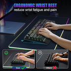 Wireless Gaming Keyboard, RGB & Single-Color Backlit, Full-Size Waterproof - Image 5