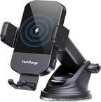 CHGeek 15W Fast Charging Auto Clamping Car Charger Phone Mount Phone Holder by CHGeek