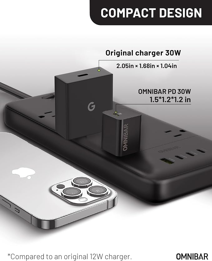 30W USB C Charger with 60W Type C Cable, GaN Fast Wall Charger Block, PD 3.0 - Image 4