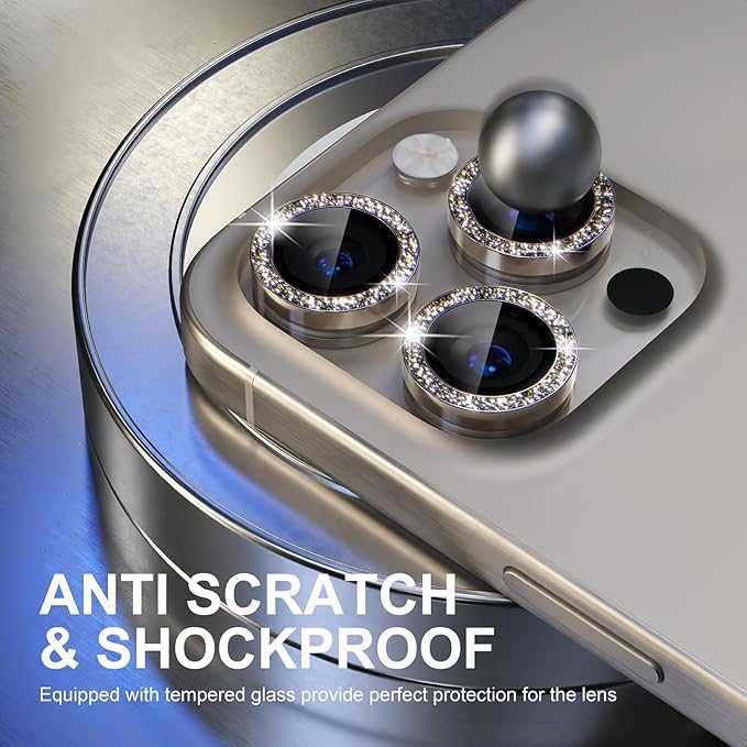 Choiche Compatible for iPhone 15 Pro/iPhone 15 Pro Max Camera Lens Protector - Image 3
