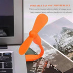 Mini USB Fan, Portable Pocket Fan USB-A Powered Little Cooler, Quiet Operation - Image 2