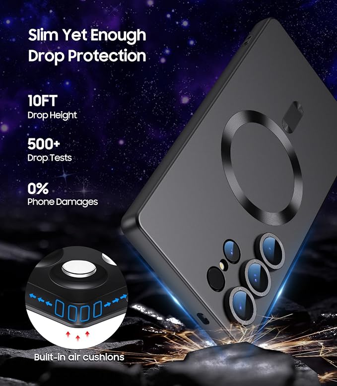 Magnetic for Samsung Galaxy S25 Ultra Case Slim Soft Silicone Bumper Shockproof - Image 5