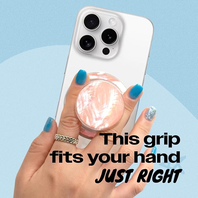 OnTheGrip Cute Natural Seashell Design Round Shape Collapsible Mobile Phone - Image 2
