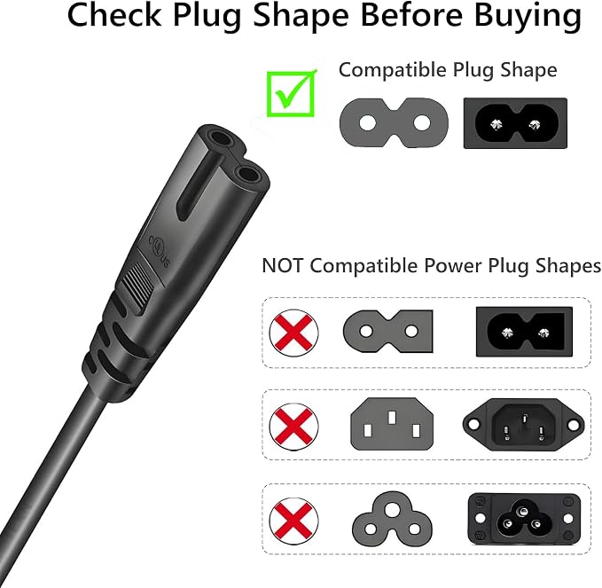 6FT Long Power Cable/Cord/Wire Compatible - Image 2