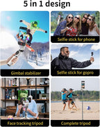 Gimbal Stabilizer for iPhone, Sefie Stick Tripod - Image 6