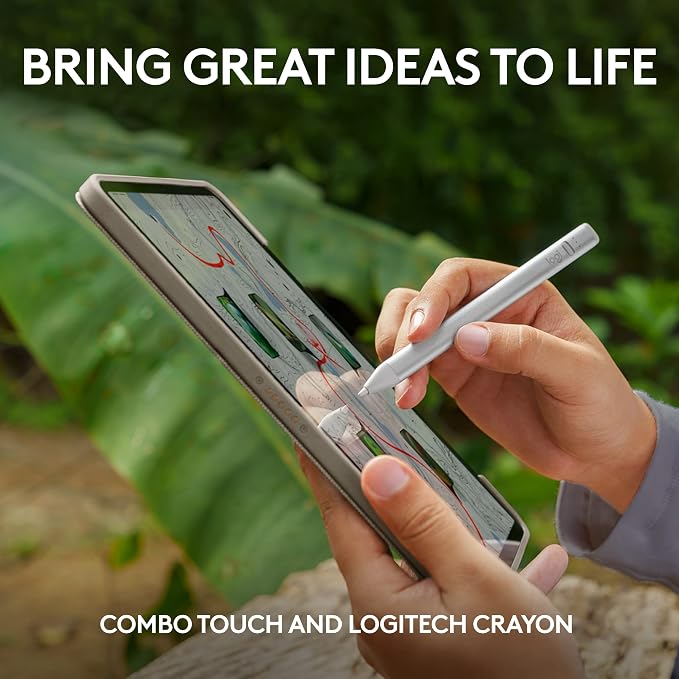 Logitech Combo Touch iPad Pro 11-inch Keyboard Case and Logitech Crayon Digital - Image 2