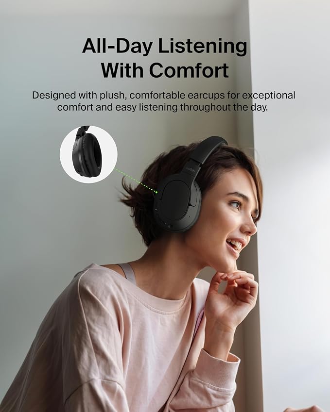 Belkin SoundForm Surround Bluetooth Over-Ear Headphones - Image 7