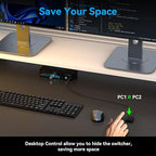 4K@144Hz Displayport KVM Switch 2 Monitors 2 Computers USB3.0 KVM Switch Dual - Image 7