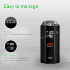 APC Back-UPS Pro 1000VA UPS, 600W Battery Backup & Surge Protector, 8 Outlets - Image 3