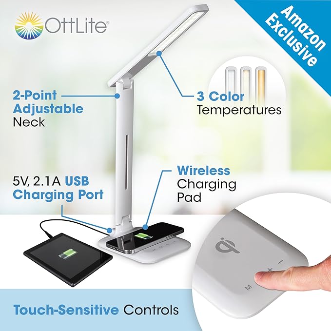 OttLite Charge Up LED Desk Lamp - Image 2
