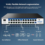 Easy Smart Managed Ethernet Switch, 24 Port Gigabit Switch, Network Hub - Image 4