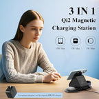 3 in 1 Charging Station, Mag Safe Wireless Charger Stand, Qi2 Certified - Image 4