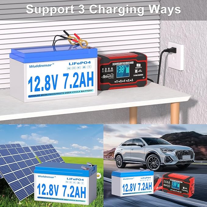 12V 7.2Ah LiFePO4 Battery, Lithium Battery - Image 5