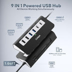 USB C Hub, INTPW 9-in-1 USB Multiport Adapter - Image 2