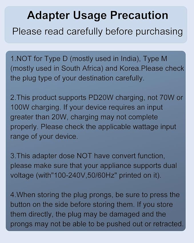 Universal Travel Adapter, International Travel Plug Adapter - Image 8