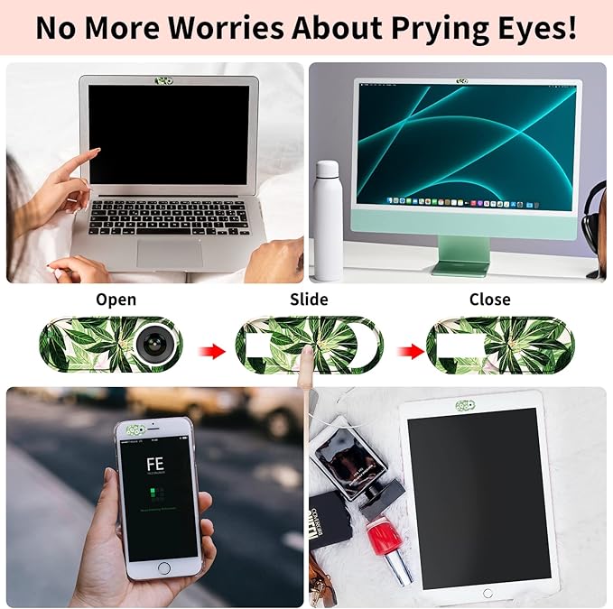 Laptop Camera Cover Slide Cute, Ultra Thin Webcam Cover - Image 6