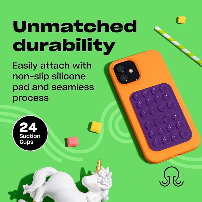 Classic - Silicone Suction Phone Case Adhesive Mount - Hands-Free, Strong Grip - Image 4