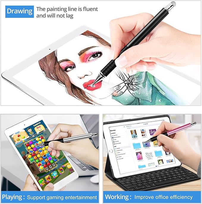 Capacitive Stylus Pen, Universal Stylist Pens 2 in 1 Precision Series Fine - Image 6