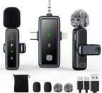 3 in 1 Wireless Lavalier Microphones by ABYLFE