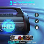 W-KING Portable Speakers Bluetooth Wireless, 120W Max Loudest Bluetooth Speaker - Image 7