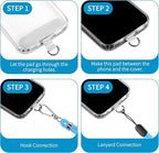 CACOE Phone Lanyard 2 Pcs-1 Pcs Adjustable Neck Strap, 2 Pads, Universal - Image 3