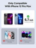 Compatible for iPhone 12 Pro Max Privacy Screen Protector Tempered Glass 6.7 - Image 2