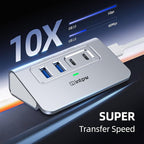 Intpw USB C Hub 10Gbps, 4 Port USB Splitter - Image 3
