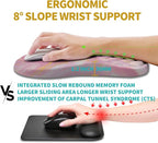 Hokafenle Ergonomic Mouse Pad Wrist Support, Wrist Rest Mousepad - Image 4