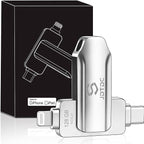 JSL JDTDC MFi Certified 128GB iPhone-16-Photo-Stick USB C & Lightning Flash by JSLJDTDC