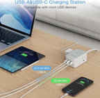 TESSAN Small Flat Plug Power Strip, Ultra Thin Extension Cord - Image 4