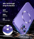 Magnetic for iPhone 14 Case Slim Soft Silicone Bumper Shockproof Metallic - Image 4