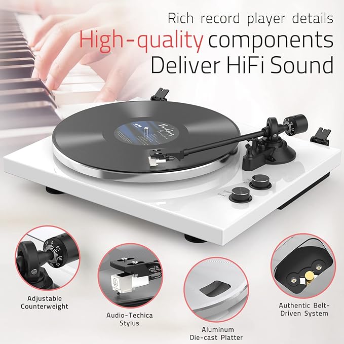 Turntables Record Player for Vinyl - Image 4