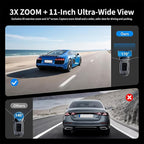 JOMISE G814 11" 4K+2.5K Rear View Mirror Camera — No WiFi/Bluetooth, Mirror - Image 4