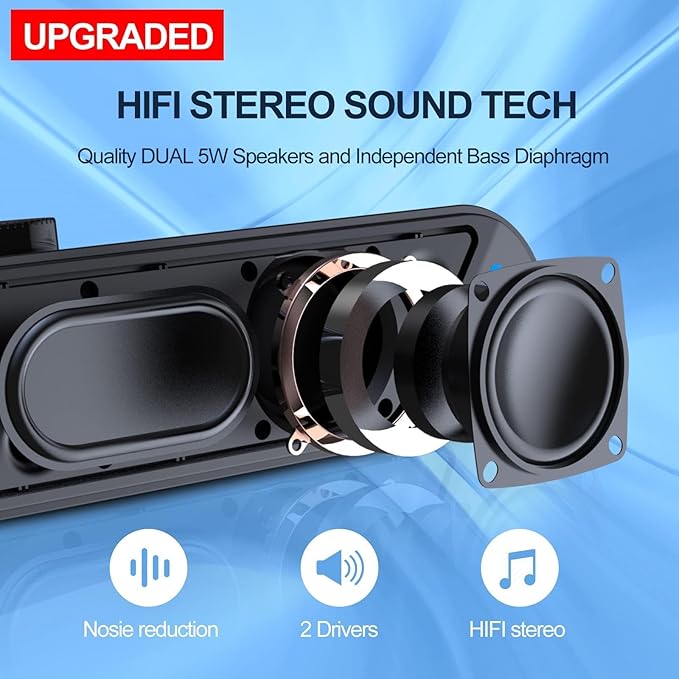 LENRUE Computer Speakers, PC Speakers - Image 2