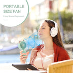 QearFun Portable Mini USB Rechargeable 3 Speed Personal Desk Table Fan - Image 4