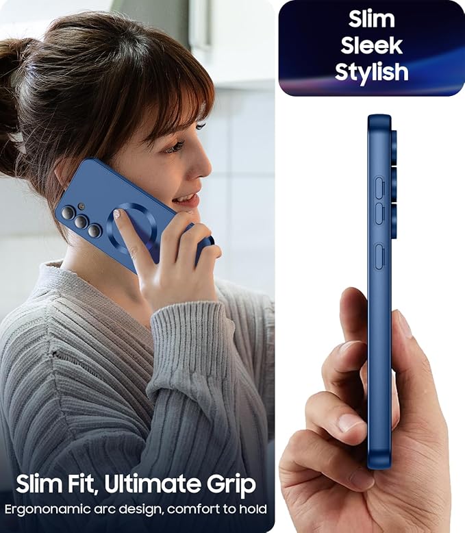 Magnetic for Samsung Galaxy S24 Case Slim Soft Silicone Bumper Shockproof - Image 7